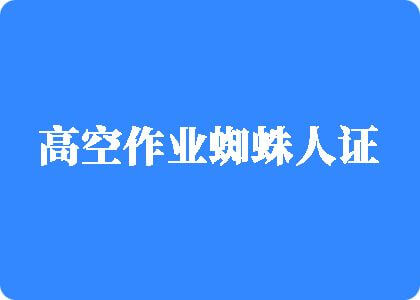 中老年美女肏屄视频高空作业蜘蛛人证